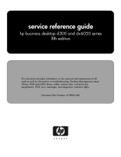 HP dx6050 HP Business Desktop d300 and dx6050 Series Personal Computers Service Reference Guide (8th Edition)