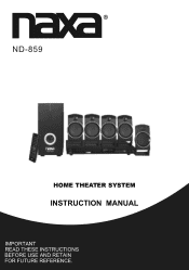 Naxa ND-859 ND-859 manual - English