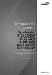 Samsung S19B420BW User Manual Ver.1.0 (Spanish)