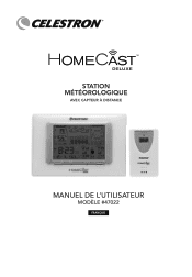 Celestron HomeCast Deluxe Weather Station HomeCast Deluxe Weather Station Manual (French)