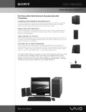 Sony VGC-RB45G Marketing Specifications (VGC-RB45GX)