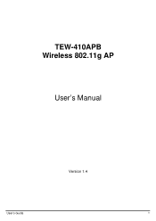 TRENDnet TEW-410APB Manual