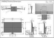 Dell U4320Q Outline Dimension