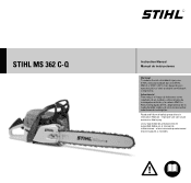 Stihl MS 362 C Product Instruction Manual