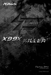 ASRock Fatal1ty X99X Killer User Manual