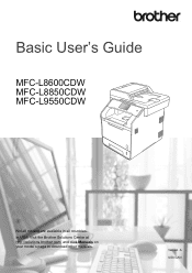 Brother International MFC-L8850CDW Basic Users Guide