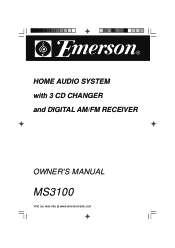 Emerson MS3100 Owners Manual