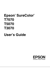 Epson SureColor T3070 Users Guide