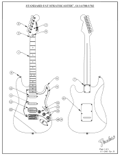 Fender Standard Stratocaster Standard Stratocaster Service Diagrams