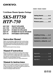 Onkyo SKS-HT750 Owner Manual