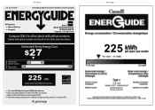 RCA RFR464-B Energy Label