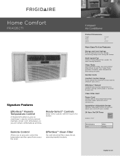 Frigidaire FRA126CT1 Product Specifications Sheet (English)