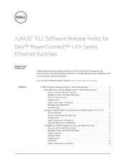 Dell PowerConnect J-8216 Release Notes JUNOS version 10.2