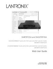 Lantronix SM8TBT2SA SM8TBT2SA and SM24TBT4SA Web User Guide Rev A