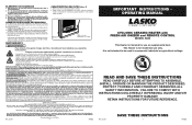 Lasko 5840 User Manual