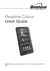 Binatone ReadMe Colour User Manual