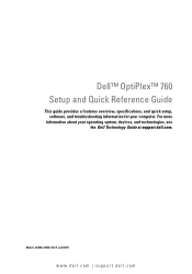 Dell OEM Ready Optiplex 760 Quick Reference Guide