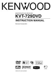 Kenwood KVT-729DVD User Manual
