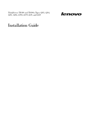 Lenovo ThinkServer TD100x (English) Installation Guide