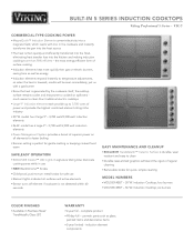 Viking VICU5361 Two-Page Specifications Sheet