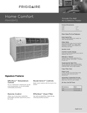 Frigidaire FRA10EHT2 Product Specifications Sheet (English)