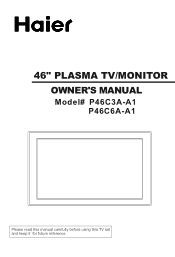 Haier P46C6A-A1 User Manual