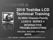 Toshiba 46SL500U Troubleshooting Guide