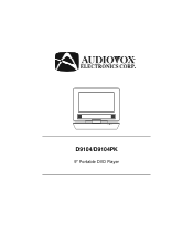 Audiovox D9104 User Manual