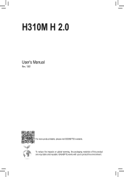 Gigabyte H310M H 2.0 User Manual