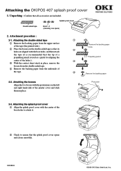 Oki OkiPOS407 OKIPOS 407 Splash-Proof Cover Instruction Sheet