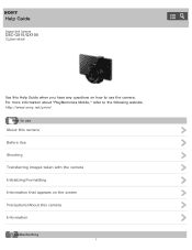 Sony DSC-QX100 Help Guide online (Printable PDF)