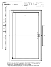Sony KDL-52EX700 Dimensions Diagram