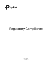 TP-Link TL-SF1009P Switch Regulatory ComplianceUN