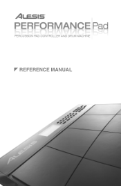 Alesis Performance Pad Reference Manual
