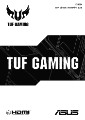 Asus TUF Gaming FX505DY FX505DY FX705DY Users Manual