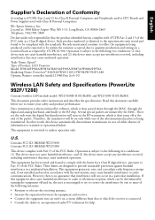 Epson PowerLite 1288 Warranty Statement
