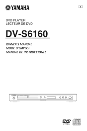 Yamaha DV-S6160BL Owners Manual
