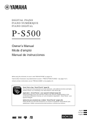 Yamaha P-S500 P-S500 Owners Manual