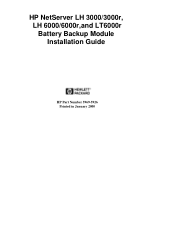 HP LH3000r Battery Backup Module Installation Guide