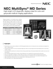 NEC MDC3-BNDA1 MD Series Diagnostic Brochure