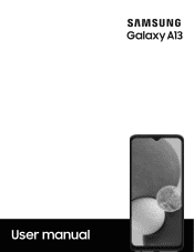 Samsung Galaxy A13 Visible User Manual