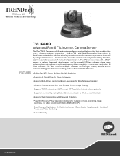 TRENDnet TV-IP400 Data Sheet
