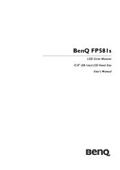 BenQ FP581s User Manual