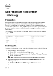Dell PowerEdge SDS 100 Dell Processor Acceleration Technology