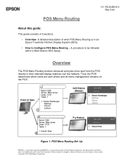 Epson TrueOrder KDS Epson TrueOrder KDS - POS Menu Routing-Quick User Manual