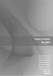 Fisher and Paykel OR36SDBGX2 Service & Warranty booklet (Multilingual)