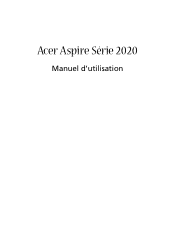 Acer Aspire 2020 Aspire 2020 User's Guide FR