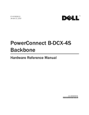 Dell PowerConnect B-DCX4S Hardware Reference Guide