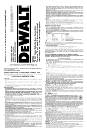 Dewalt DW920K-2 Instruction Manual
