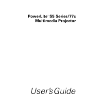 Epson PowerLite 77c User's Guide